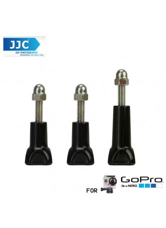 JJC GP-J12 Thumb Knob Screw Bolt (2x short + 1x long) For GoPro Hero 4/3+/3/2/1